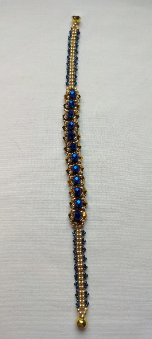 Bracelet Bérénice bleu et doré