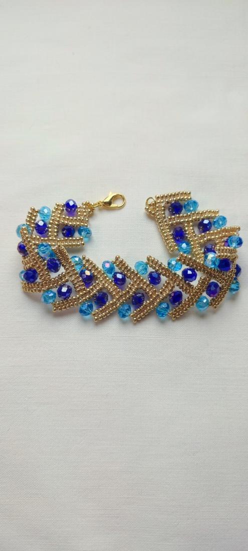 Bracelet Zébra blue